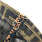 FENDI Vintage 2-wheeled vehicle Zucca Folding suitcase, carry case, bag Carry Bag Canvas khaki/Black Used