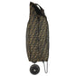 FENDI Vintage 2-wheeled vehicle Zucca Folding suitcase, carry case, bag Carry Bag Canvas khaki/Black Used
