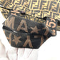 FENDI Vintage 2-wheeled vehicle Zucca Folding suitcase, carry case, bag Carry Bag Canvas khaki/Black Used