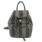 FENDI vintage Pecan logo bag backpack Backpack PVC/Leather khaki/Black Used