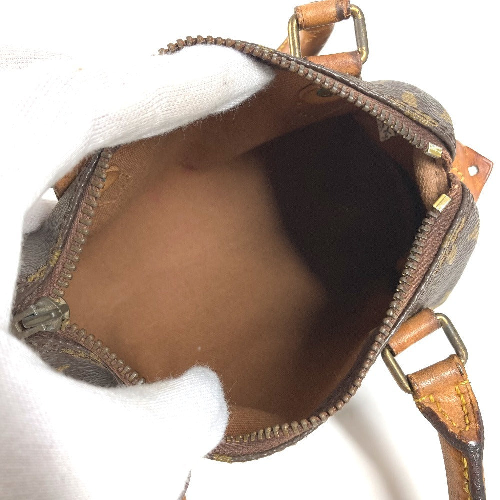 LOUIS VUITTON M41534 Monogram Mini Speedy Bag Mini Duffle Bag Pouch Hand Bag MonogramCanvas Brown Used