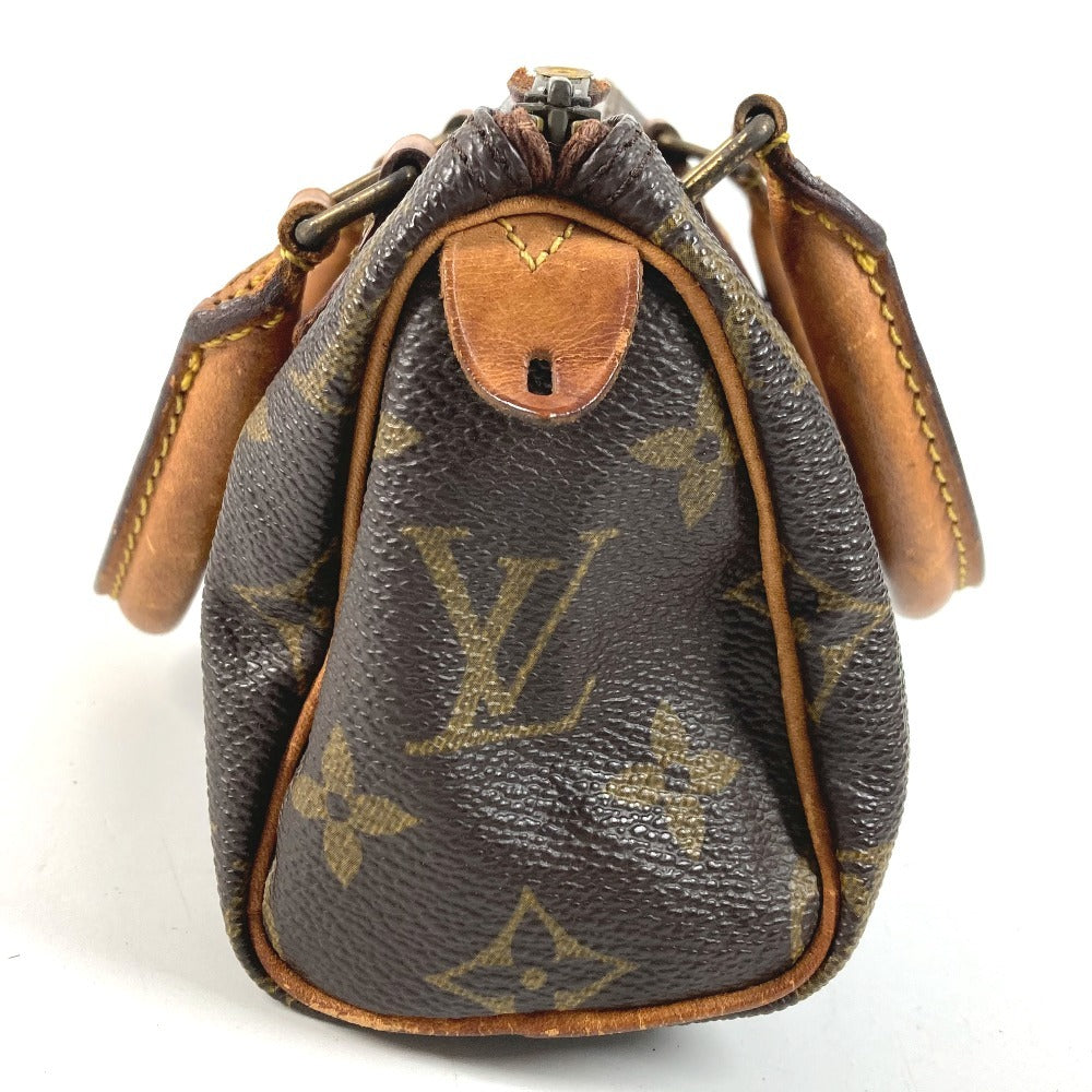 LOUIS VUITTON M41534 Monogram Mini Speedy Bag Mini Duffle Bag Pouch Hand Bag MonogramCanvas Brown Used