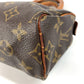 LOUIS VUITTON M41534 Monogram Mini Speedy Bag Mini Duffle Bag Pouch Hand Bag MonogramCanvas Brown Used