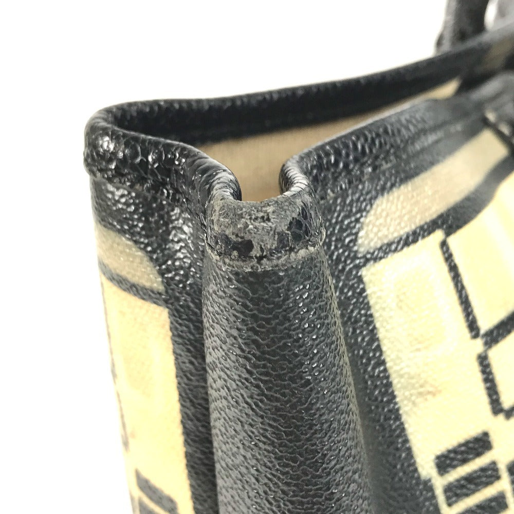 CHANEL Central station Shoulder Bag Bag Tote Bag PVC/Leather Black Used