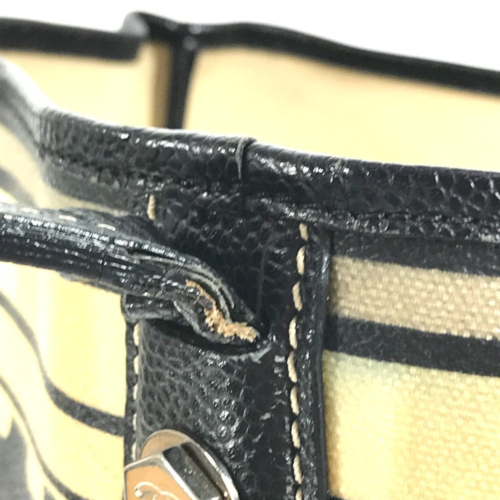 CHANEL Central station Shoulder Bag Bag Tote Bag PVC/Leather Black Used