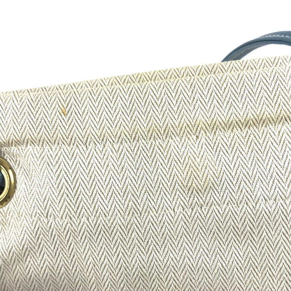 HERMES Logo Aline PM Aline PM shoulder bag Shoulder Bag cotton blue/Beige Used