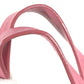 MIUMIU ロゴ Check Bag Tote Bag Hand Bag Leather/Canvas pink/White Used