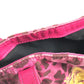 VERSACE Logo Bag Tote Bag shawl Shoulder Bag Leather/Canvas pink/Yellow Based Used