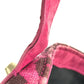 VERSACE Logo Bag Tote Bag shawl Shoulder Bag Leather/Canvas pink/Yellow Based Used