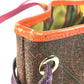 ETRO Paisley pattern logo Bag Tote Bag shawl Shoulder Bag PVC/Leather Brown Used