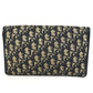 Dior vintage Trotter logo Shoulder bag, flap shoulder bag, 2-way bag, clutch bag Shoulder Bag Leather/Canvas Navy Used