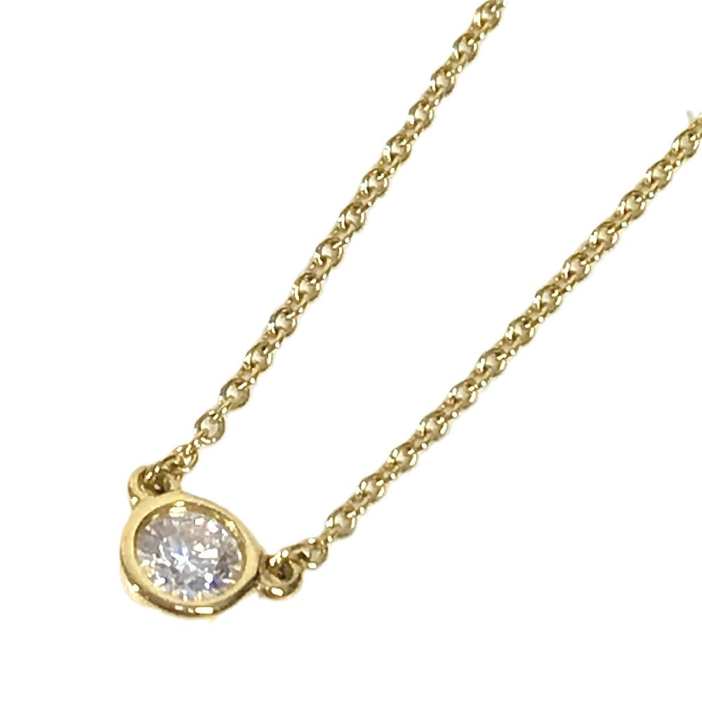 TIFFANY&Co. Diamond By the Yard Diamond 1PD Chain Necklace Accessory 18K Gold K18 Necklace Au750 Gold Used