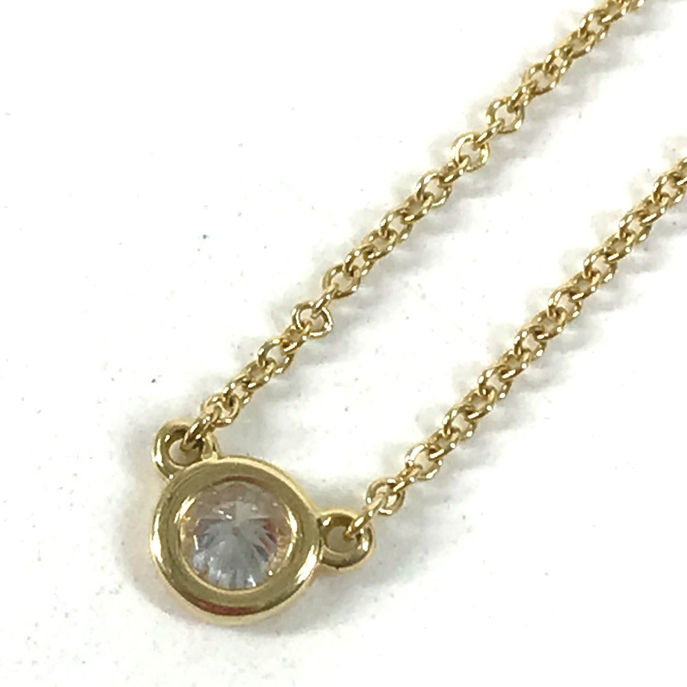 TIFFANY&Co. Diamond By the Yard Diamond 1PD Chain Necklace Accessory 18K Gold K18 Necklace Au750 Gold Used