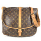 LOUIS VUITTON M42254 Monogram Saumur35 Saumur35 Crossbody bag flap Shoulder Bag MonogramCanvas Brown Used