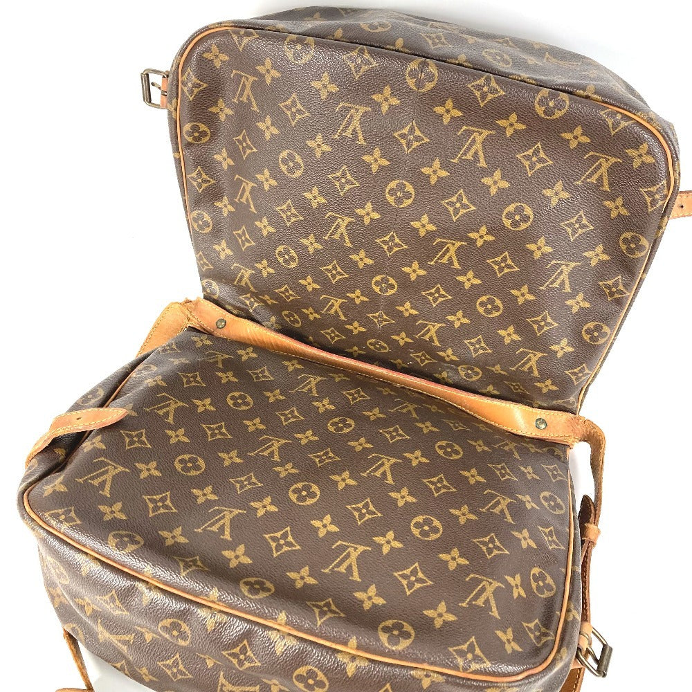 LOUIS VUITTON M42254 Monogram Saumur35 Saumur35 Crossbody bag flap Shoulder Bag MonogramCanvas Brown Used