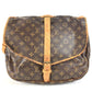 LOUIS VUITTON M42254 Monogram Saumur35 Saumur35 Crossbody bag flap Shoulder Bag MonogramCanvas Brown Used