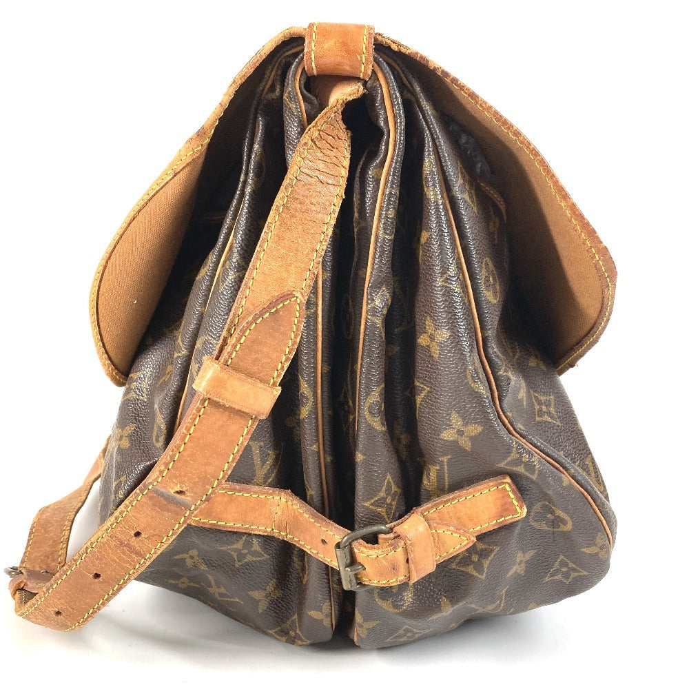LOUIS VUITTON M42254 Monogram Saumur35 Saumur35 Crossbody bag flap Shoulder Bag MonogramCanvas Brown Used