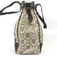 VERSACE Logo Medusa Shoulder Bag Tote Bag Shoulder Bag Leather/Canvas Beige/Brown Used
