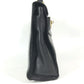 VERSACE vintage Logo Medusa Bag Flap Tote Bag Hand Bag Leather Black/Gold Used