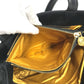 VERSACE vintage Logo Sunburst Chain Bag Shoulder Bag Tote Bag Double Chain Shoulder Bag Nylon / Leather Black/Gold Used