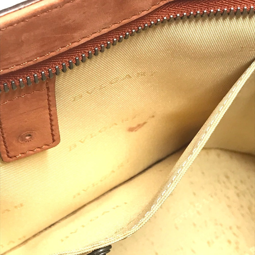 BVLGARI 2WAY bag Bag Crossbody Tote Bag Shoulder Bag Hand Bag Nubuck Orange Based Used
