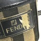 FENDI Pecan logo Crossbody Pochette bag Shoulder Bag Leather/Canvas Brown/Black Used