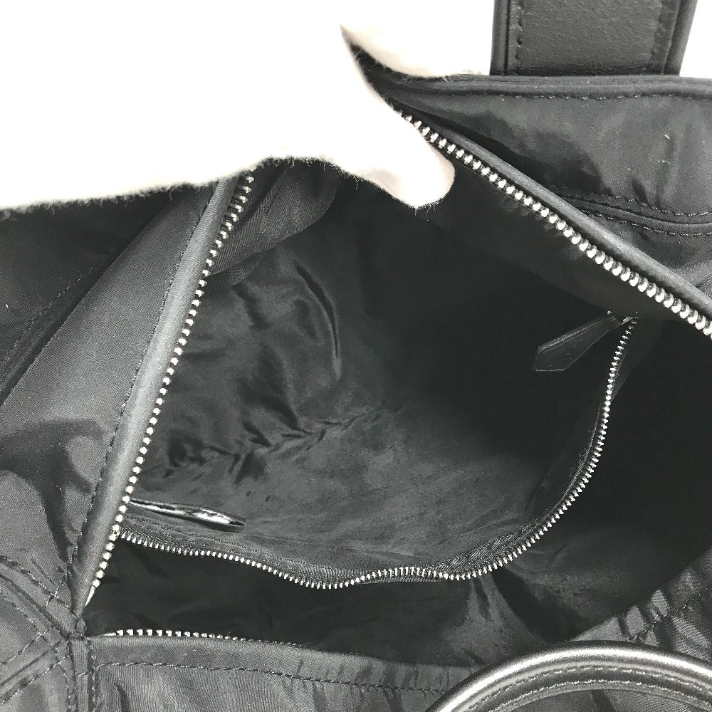 HERMES AcapulcoPM Acapulco PM Bag Tote Bag Square Hand Bag Nylon / Leather Black Used