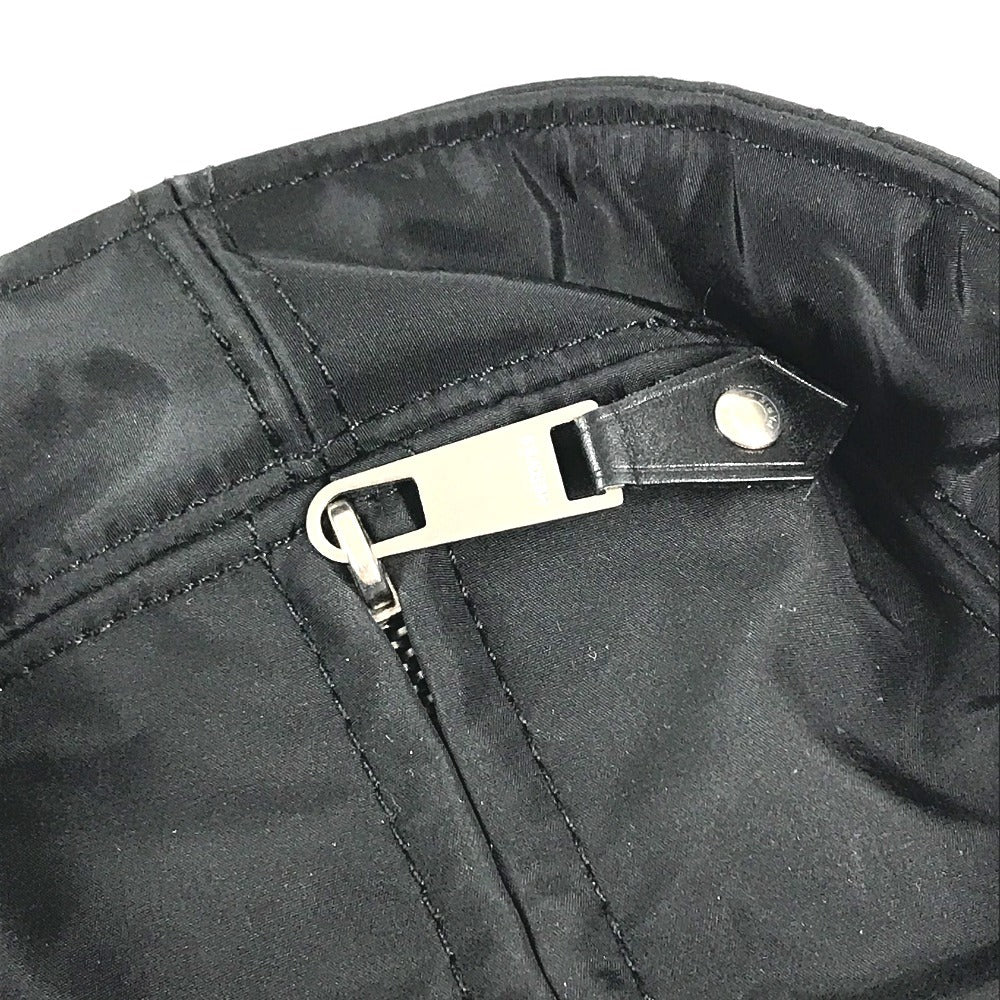 HERMES AcapulcoPM Acapulco PM Bag Tote Bag Square Hand Bag Nylon / Leather Black Used