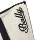 BALLY Logo Bicolor Shoulder Bag Tote Bag Shoulder Bag Leather/Canvas Black/Ivory Used