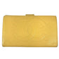 CHANEL Big Logo CC CC Mark long wallet bifold Long Wallet Caviar Leather yellow Used