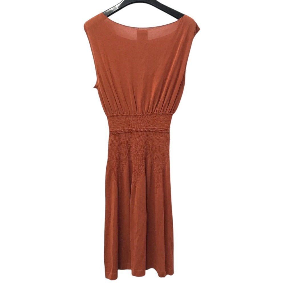 CHANEL P40715 CC Logo CC Mark Mesh apparel Dress cotton Orange Used
