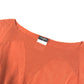 CHANEL P40715 CC Logo CC Mark Mesh apparel Dress cotton Orange Used