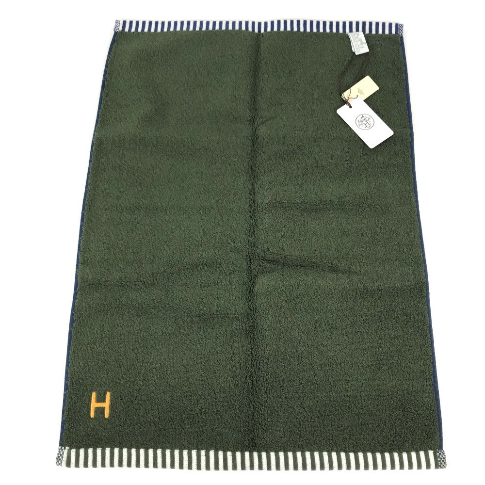 HERMES Vis Versa guest towels Sports towel, face towel towel cotton blue Used