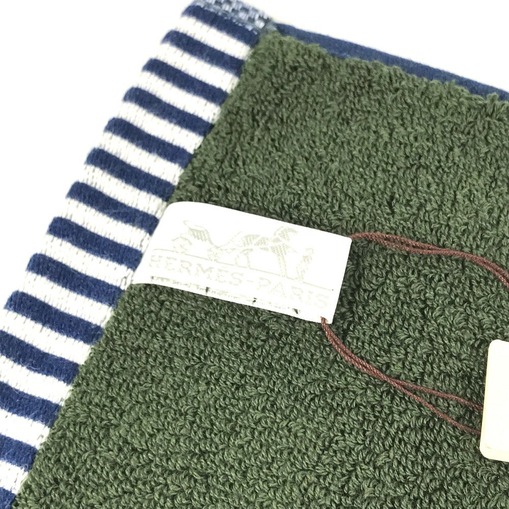 HERMES Vis Versa guest towels Sports towel, face towel towel cotton blue Used