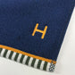 HERMES Vis Versa guest towels Sports towel, face towel towel cotton blue Used