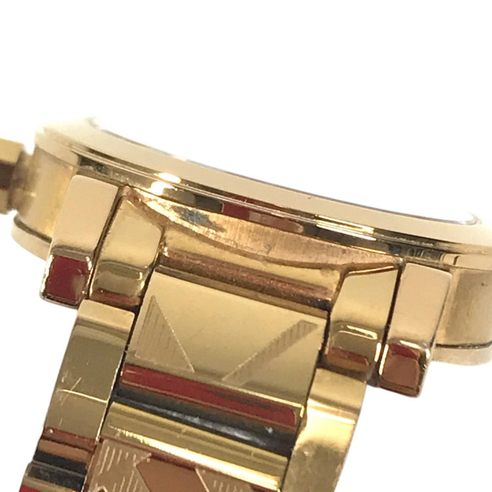 BURBERRY BU9235 ロゴ Check Watches Women's Watches Wristwatch Metal Rose Gold Pink Gold Used