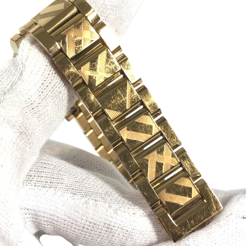 BURBERRY BU9235 ロゴ Check Watches Women's Watches Wristwatch Metal Rose Gold Pink Gold Used