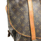 LOUIS VUITTON M42252 Monogram Saumur43 Saumur 43 Crossbody flap bag Shoulder Bag MonogramCanvas Brown Used