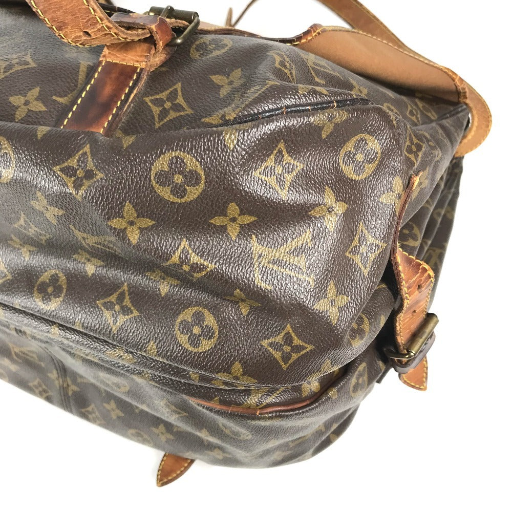 LOUIS VUITTON M42252 Monogram Saumur43 Saumur 43 Crossbody flap bag Shoulder Bag MonogramCanvas Brown Used