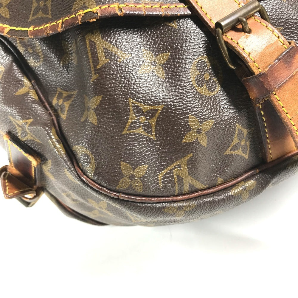 LOUIS VUITTON M42252 Monogram Saumur43 Saumur 43 Crossbody flap bag Shoulder Bag MonogramCanvas Brown Used