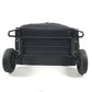 FENDI vintage Zucca Logo Suitcase Trunk 2-wheel travel bag Carry Bag Canvas Black Used