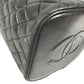 CHANEL CC CC Mark logo vintage Matelasse Quilted Vanity Bag Bag, Box, Makeup Box, Pouch Hand Bag Leather Black Used