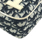 Dior Logo Trotter No. 1 Crossbody bag Pochette Shoulder Bag PVC / Patent Leather blue/White Used