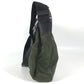 PRADA triangle logo triangle logo plate Crossbody bag Shoulder Bag Nylon / Leather khaki/Black Used