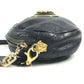 VERSACE vintage Logo Big Medusa Crossbody bag Pochette Shoulder Bag Leather Black/Gold Used