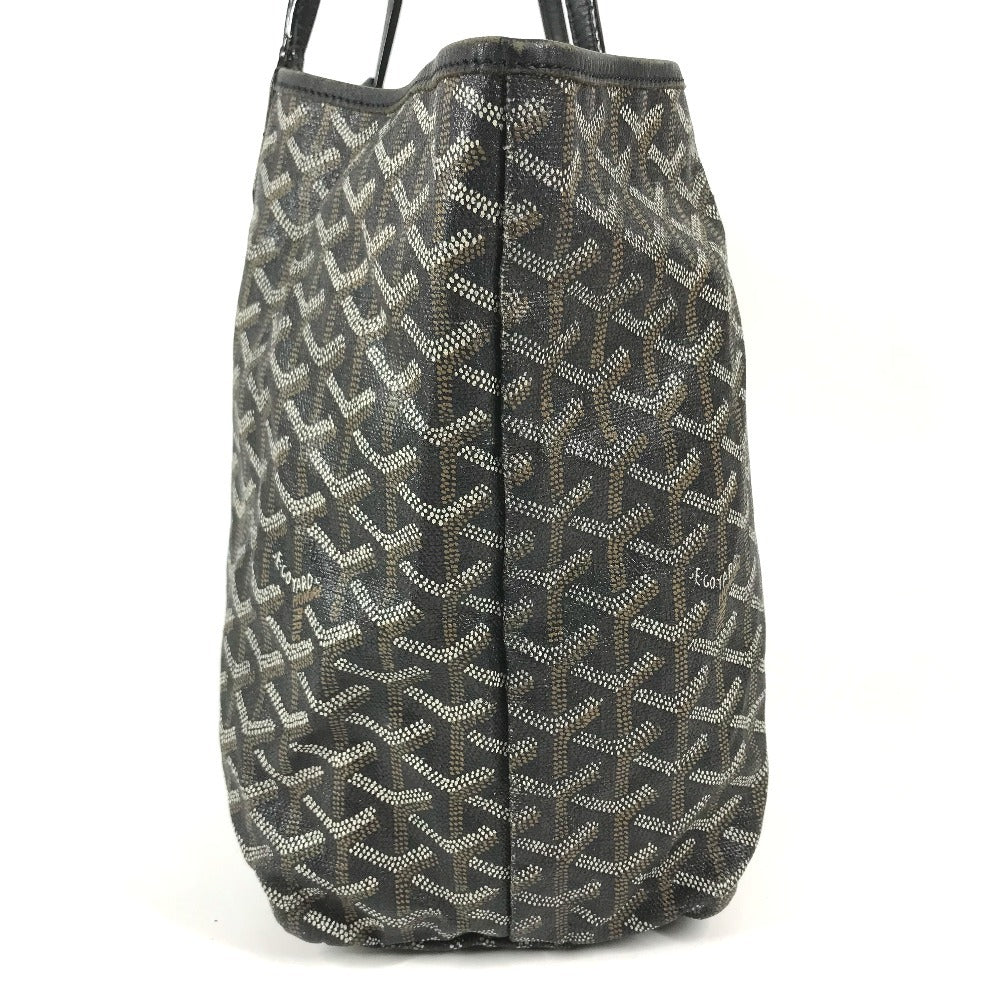 GOYARD Saint Louis PM (with pouch) Tote Bag shoulder bag Shoulder Bag PVC/Leather Black Used