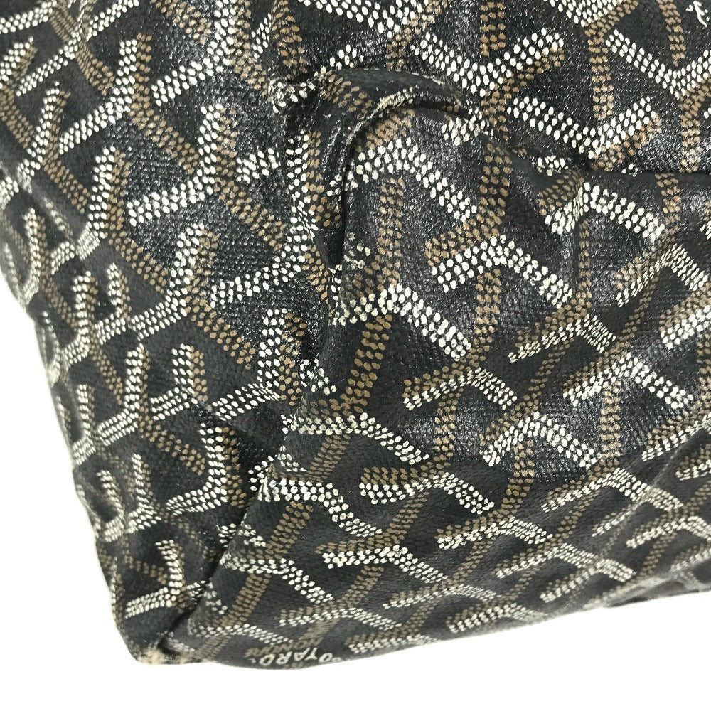 GOYARD Saint Louis PM (with pouch) Tote Bag shoulder bag Shoulder Bag PVC/Leather Black Used