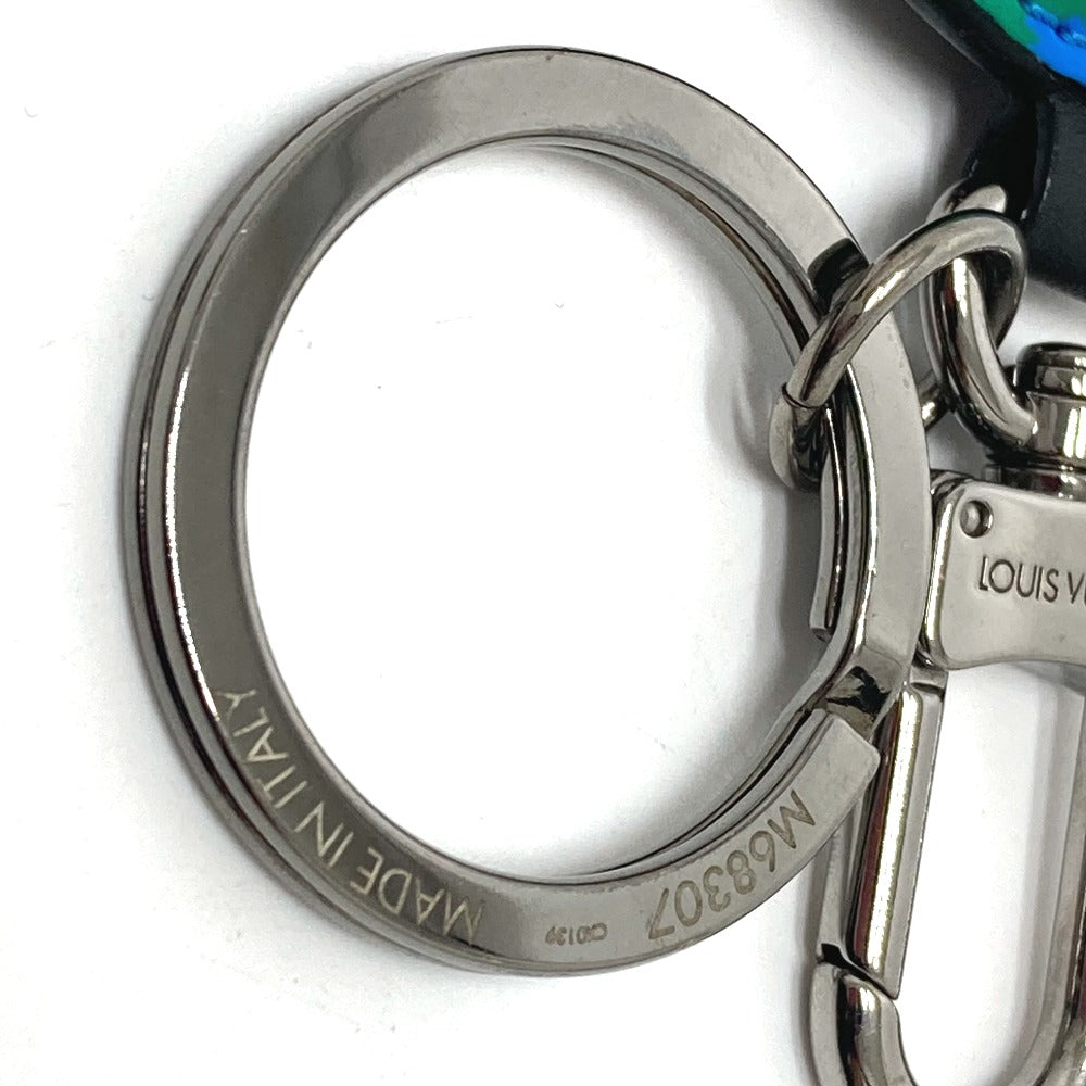LOUIS VUITTON M68307 Monogram Porte-Clés Padded Charm Key Ring Keychain Monogram Canvas Men's Brown x Blue