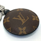LOUIS VUITTON M68307 Monogram Porte-Clés Padded Charm Key Ring Keychain Monogram Canvas Men's Brown x Blue