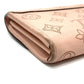 LOUIS VUITTON M60145 Monogram Mahina Portefeuille Iris Bifold Long Wallet in Monogram Mahina Leather, Women's, Magnolia Pink